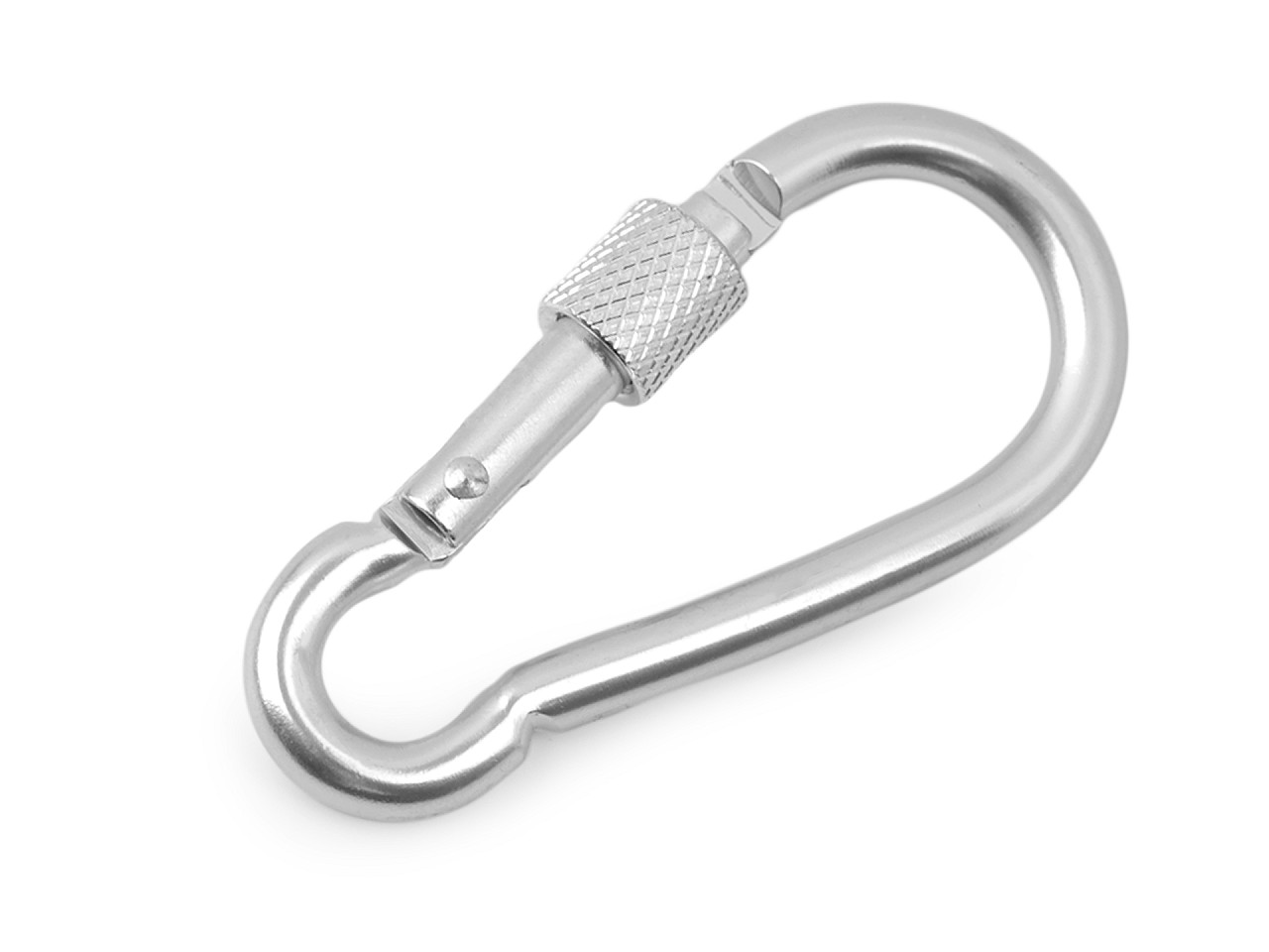 Alloy keyring carabiner / snap hook safety clip - Black varnish (10 Pieces)