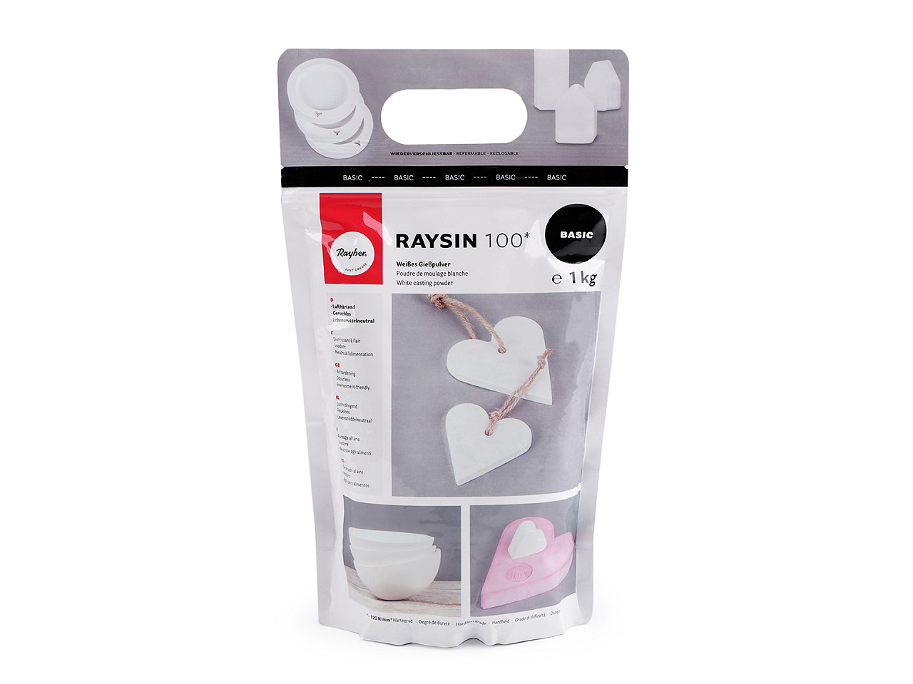 White casting powder raysin 100, weight 1 kg - As pictured (1 Piece)