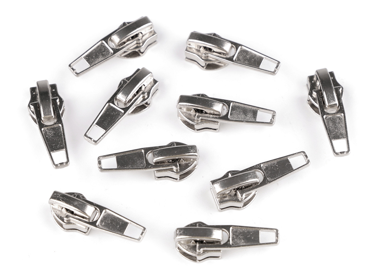 Slider for nylon zippers no 5 - Nickel (50 Pieces)