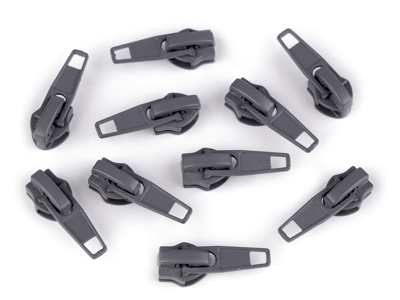 Slider for nylon zippers no 5 - Nickel (50 Pieces)