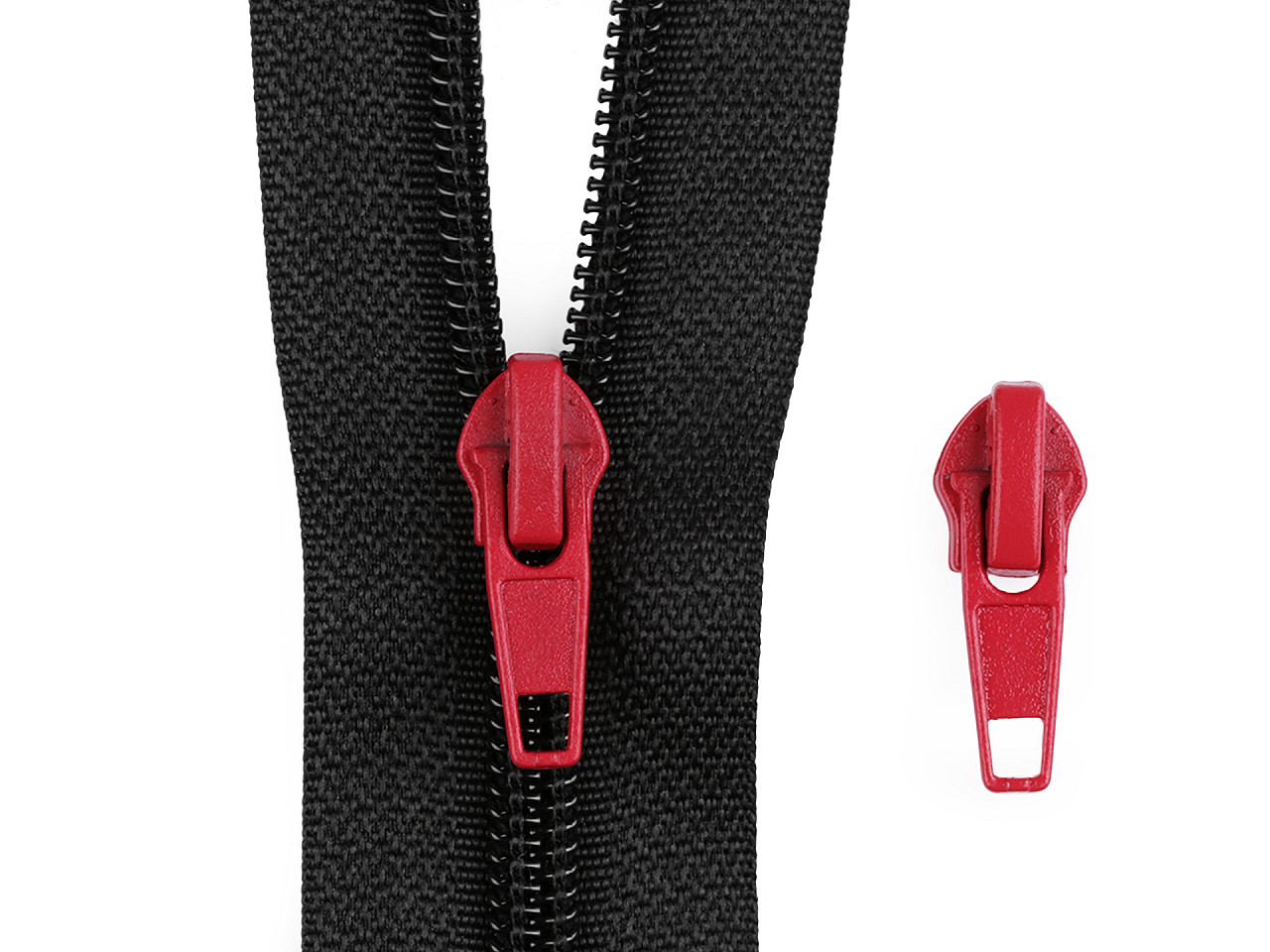 Slider for nylon zippers no 5 - Nickel (50 Pieces)