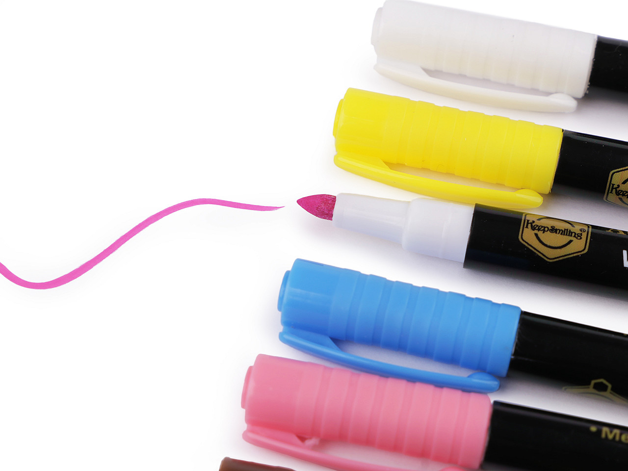 Acrylic paint markers 6 pcs, 1-2 mm - Mix (1 Box)