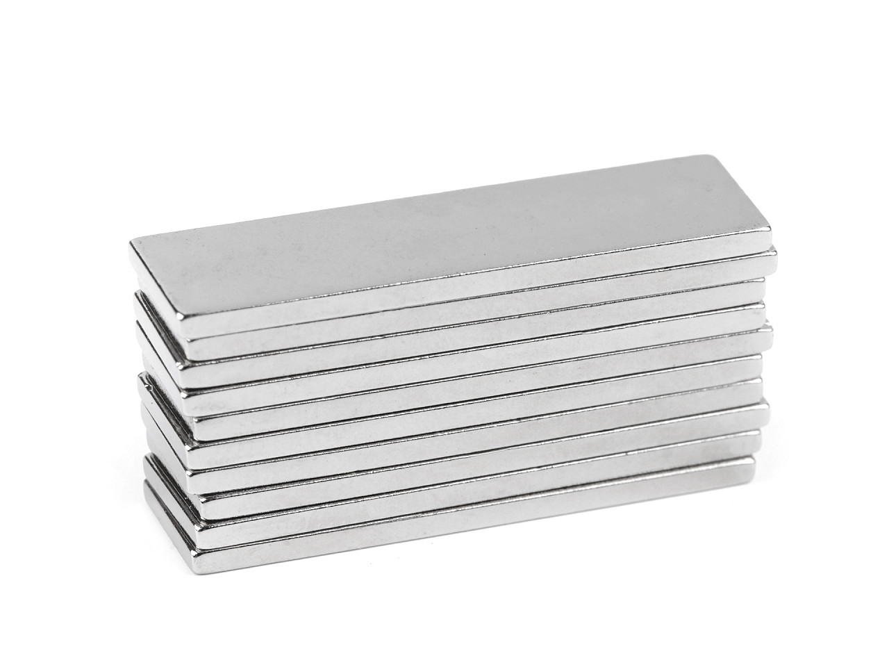 Magnet 10x40 mm - Nickel (10 Pieces)