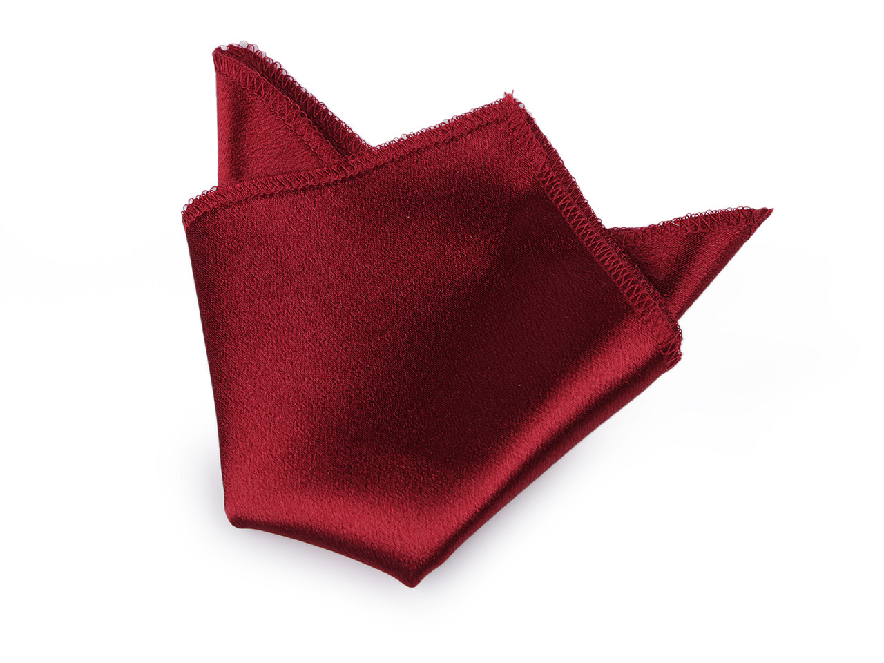 Satin pocket handkerchief in a box - Powder-salmon (1 Piece)