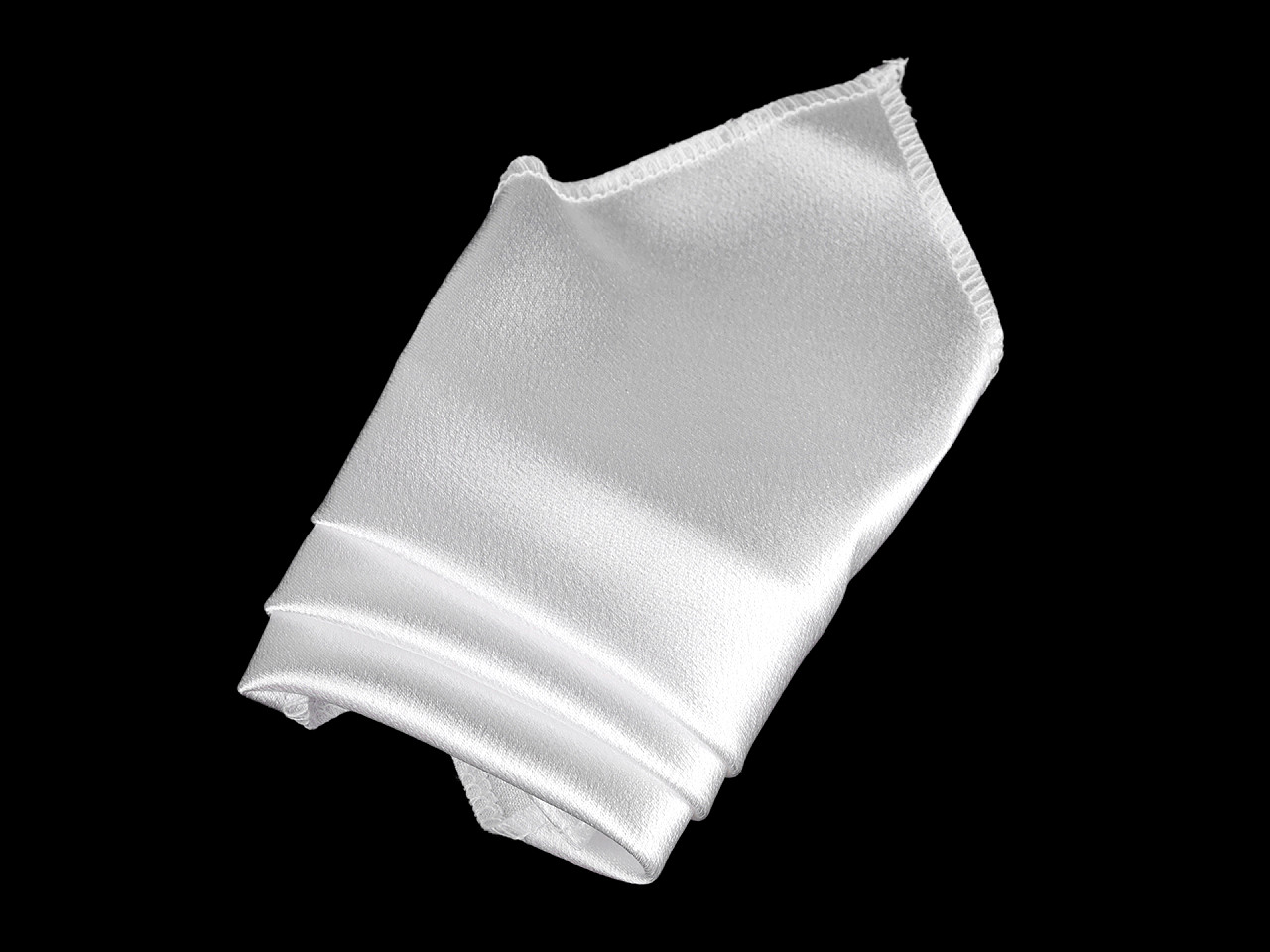 Satin pocket handkerchief in a box - Powder-salmon (1 Piece)