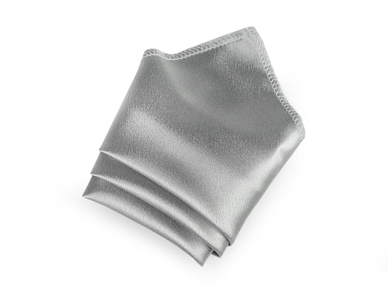 Satin pocket handkerchief in a box - Powder-salmon (1 Piece)