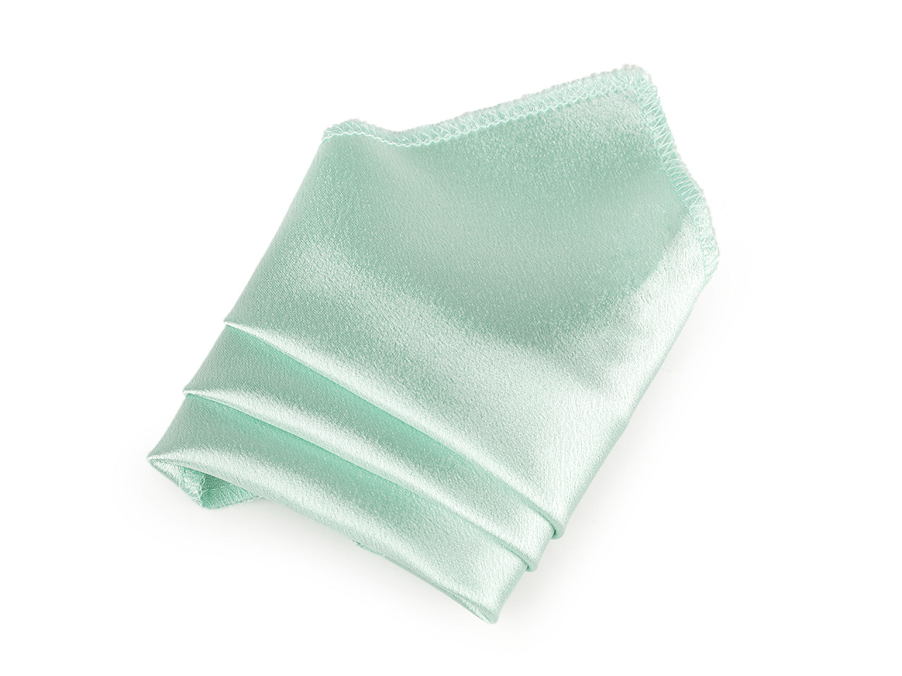 Satin pocket handkerchief in a box - Powder-salmon (1 Piece)