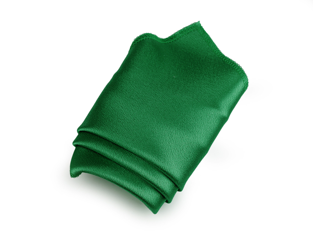 Satin pocket handkerchief in a box - Powder-salmon (1 Piece)