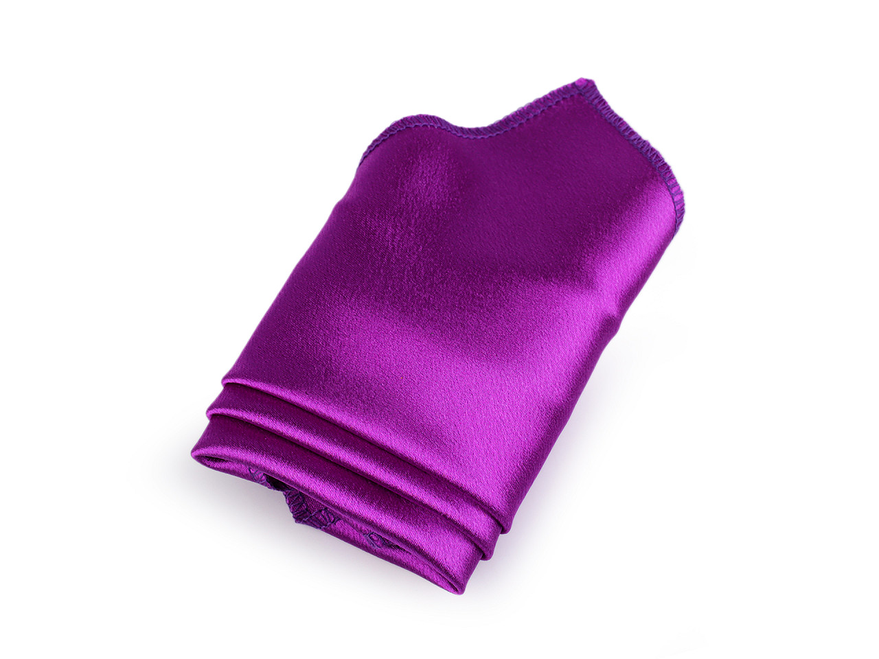 Satin pocket handkerchief in a box - Powder-salmon (1 Piece)