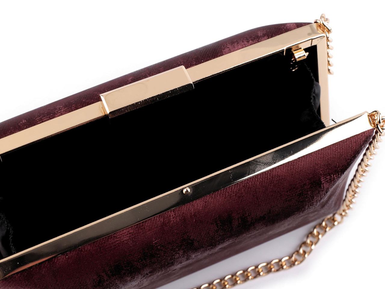 Clutch purse / evening bag - suede - Black (1 Piece)