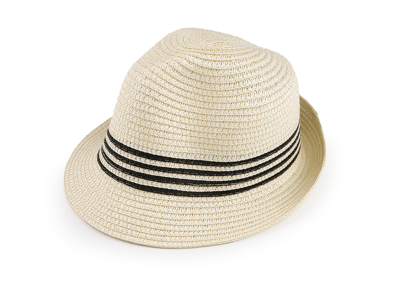 Children's summer hat / straw hat - Blue dark (1 Piece)