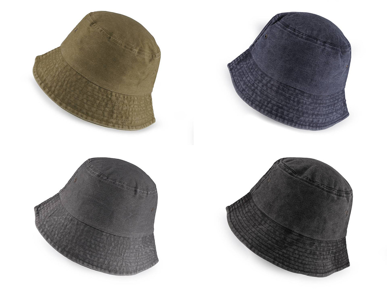 Unisex cotton summer hat - Black (1 Piece)