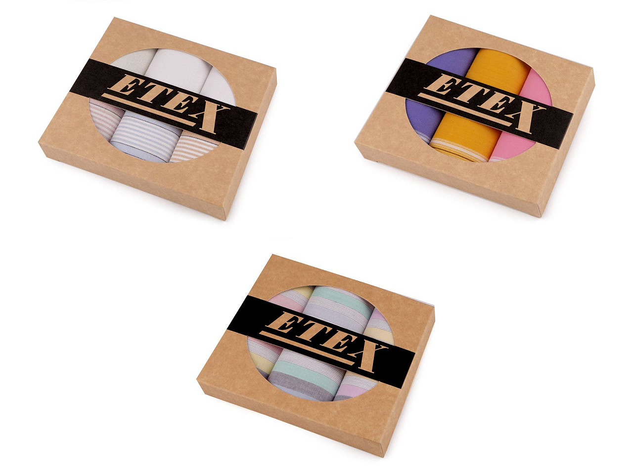 Ladies handkerchiefs in gift packaging - Mix (1 Box)