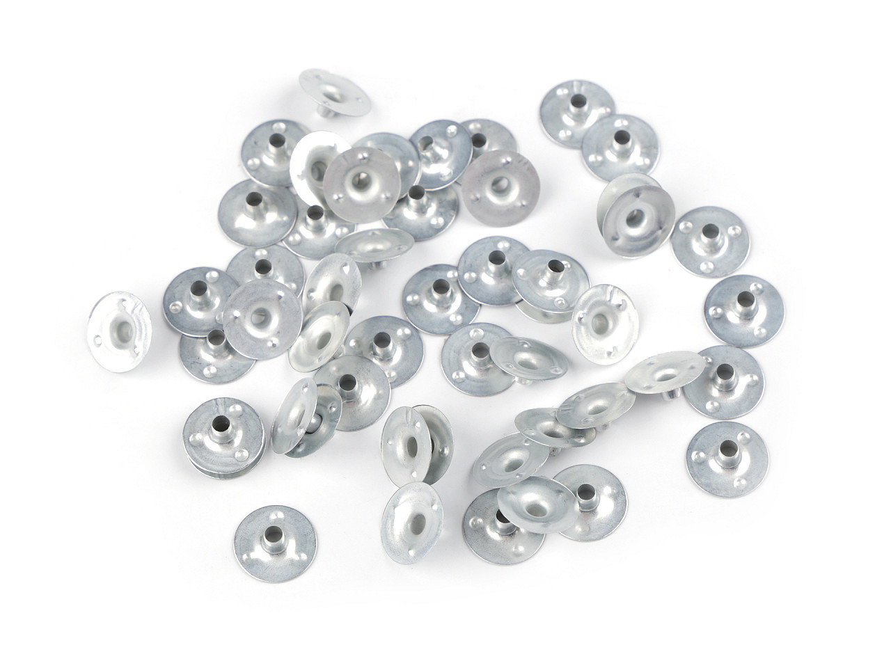 Candle making - metal candle wick tab ø12 mm - Nickel (50 Pieces)