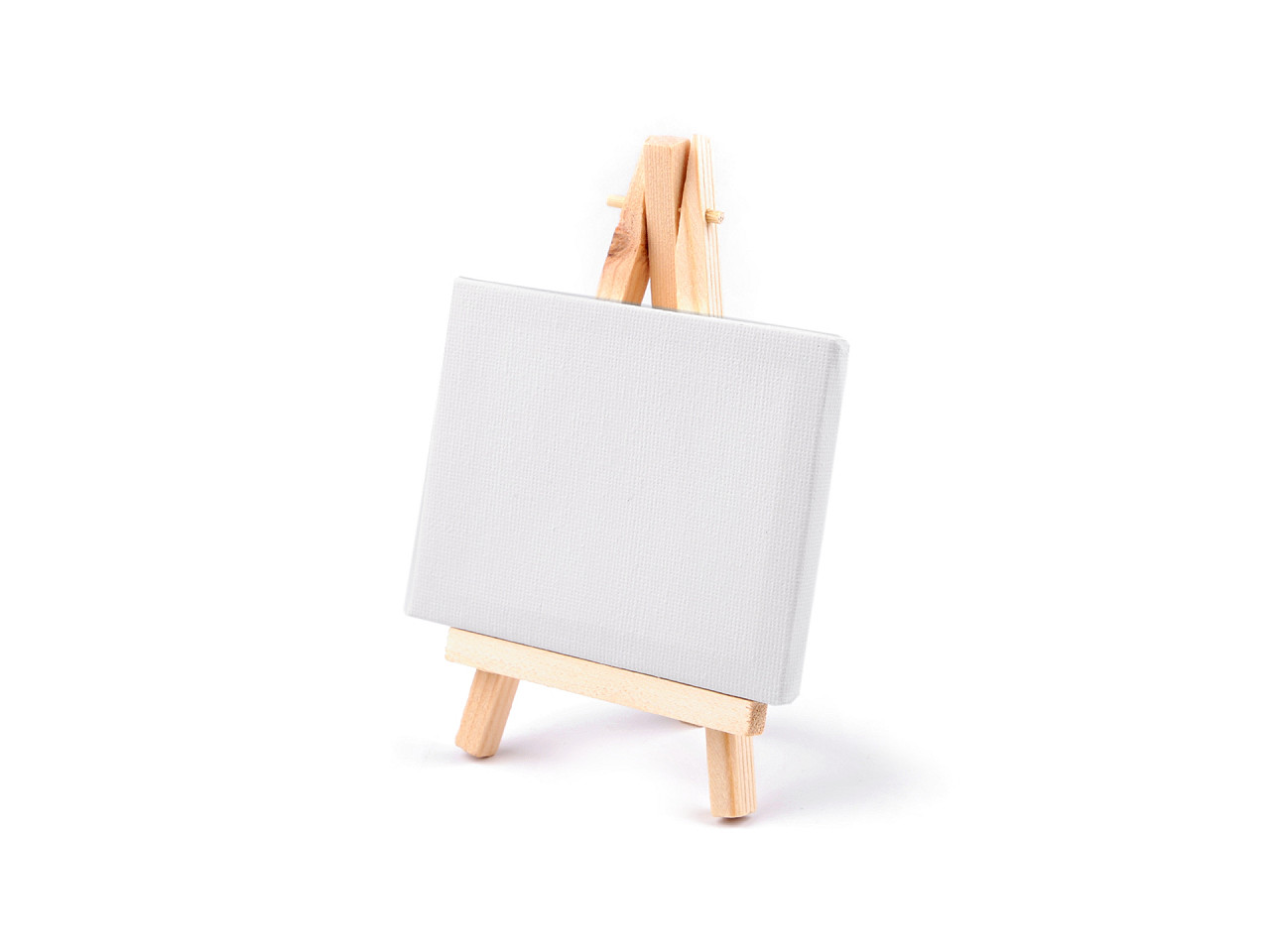Mini painting easel with canvas - White (1 Piece)