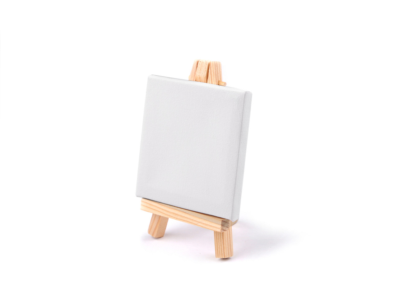 Mini painting easel with canvas - White (1 Piece)