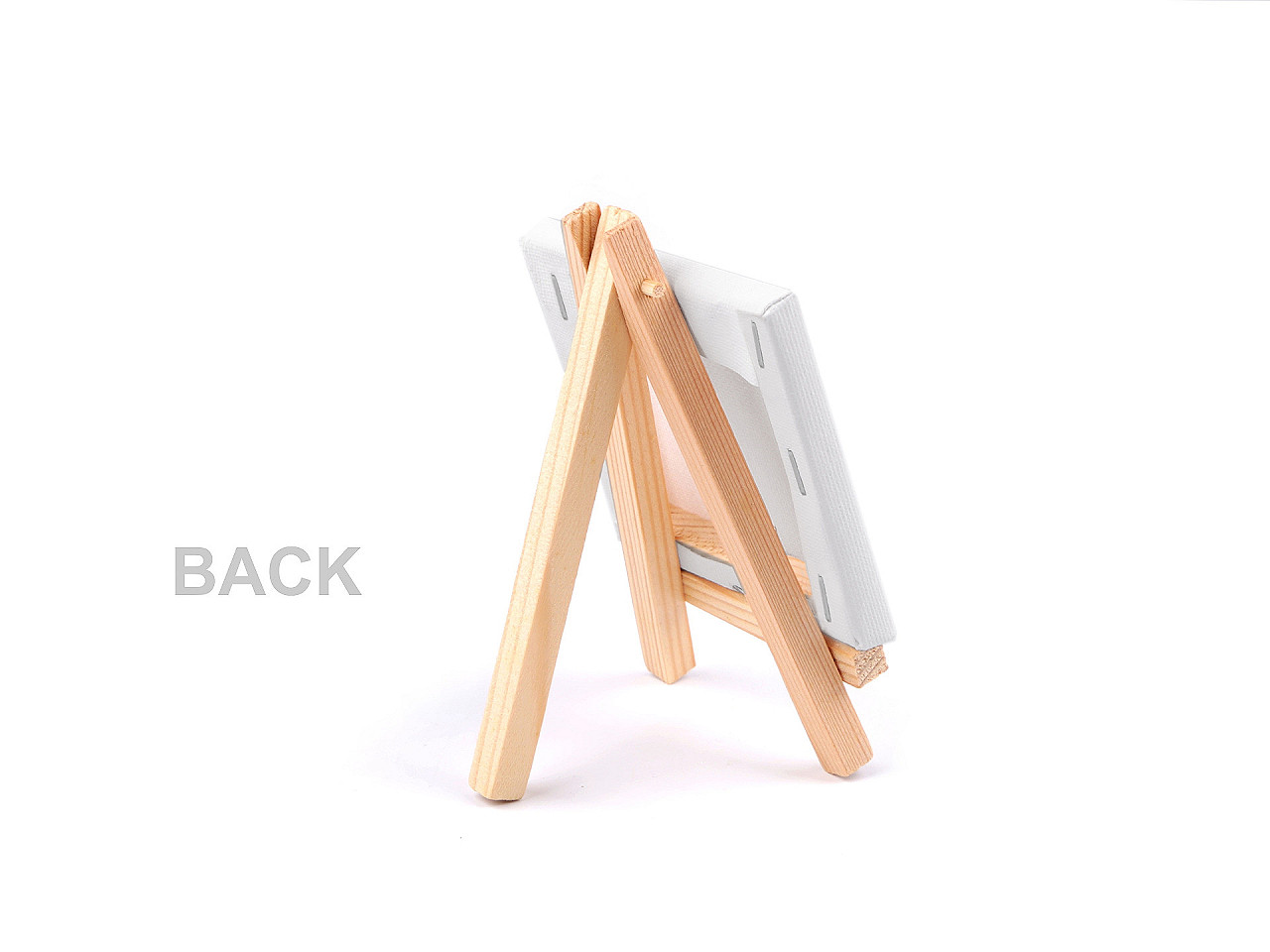 Mini painting easel with canvas - White (1 Piece)