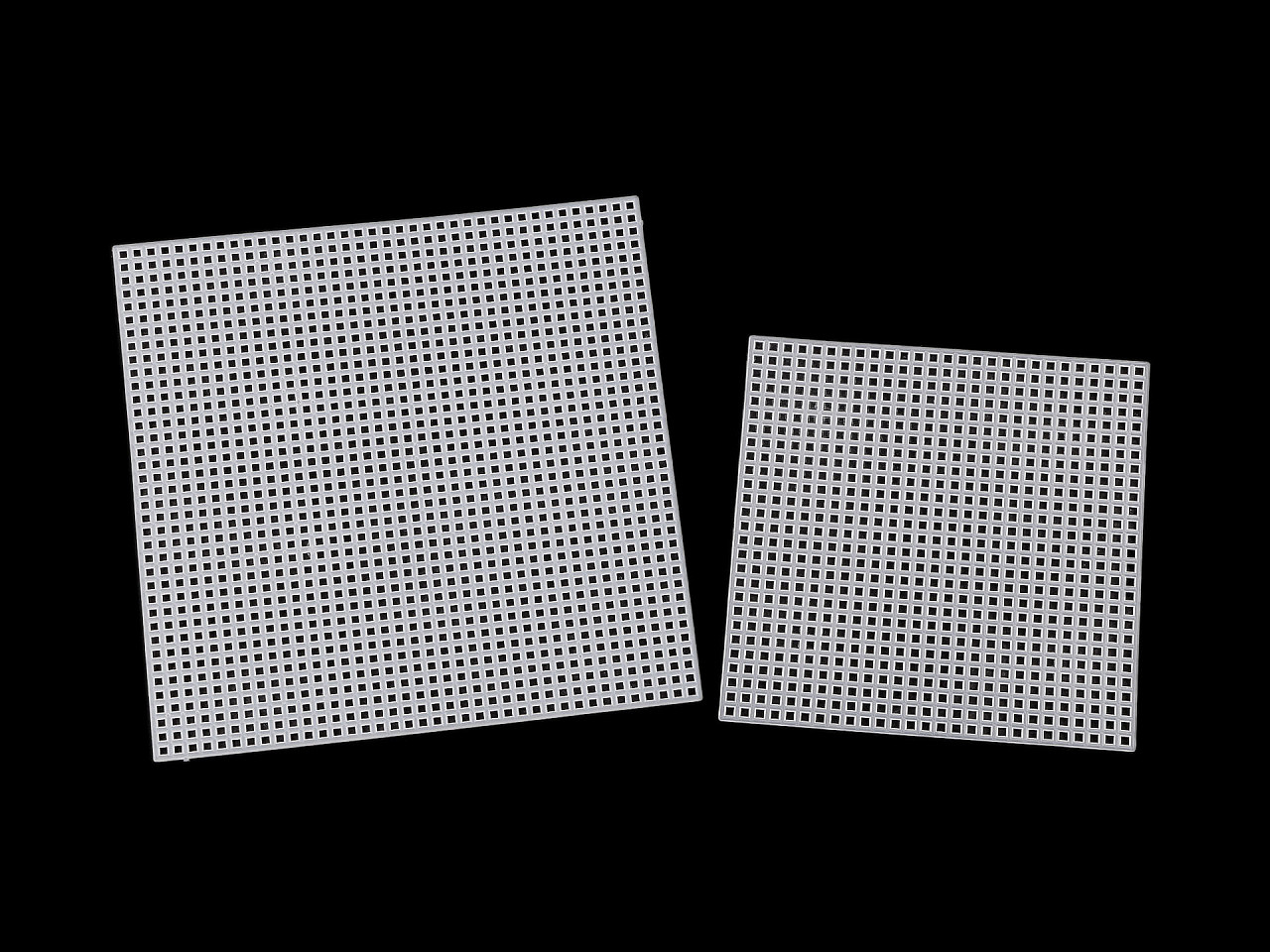 Plastic canvas grid for cross stitch - White (1 Piece)