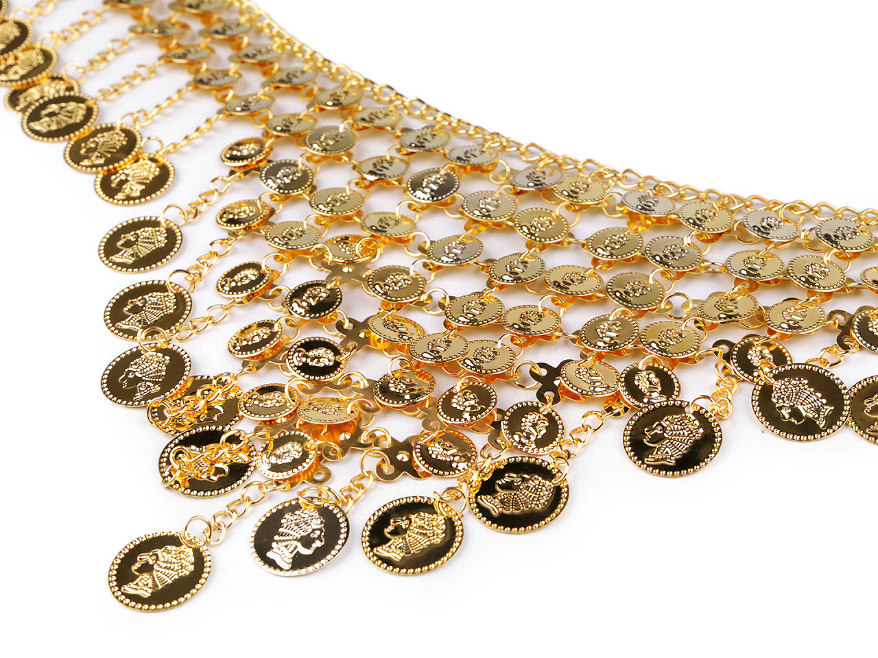 Belly-dance / shakira hip scarf - Gold (1 Piece)