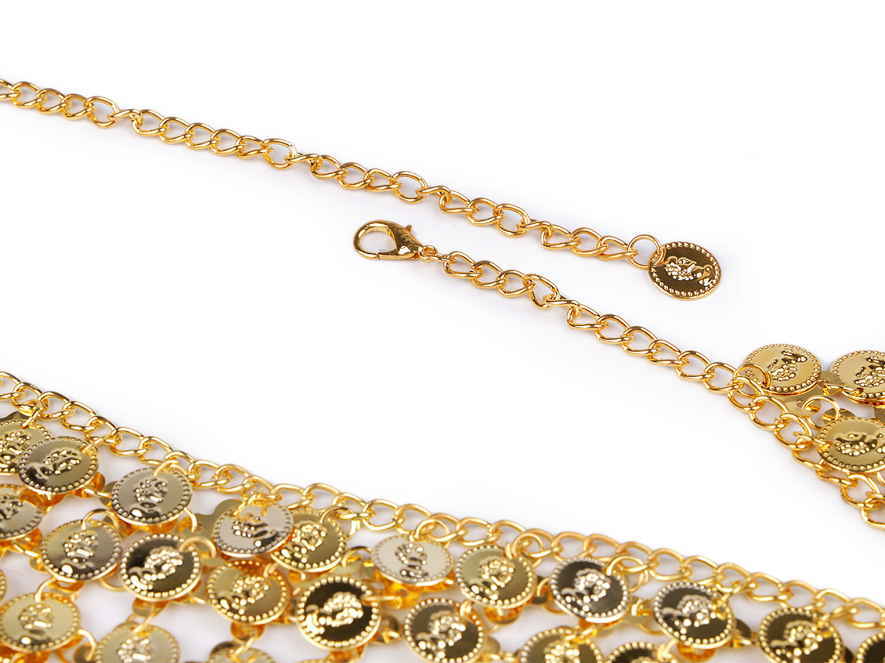 Belly-dance / shakira hip scarf - Gold (1 Piece)