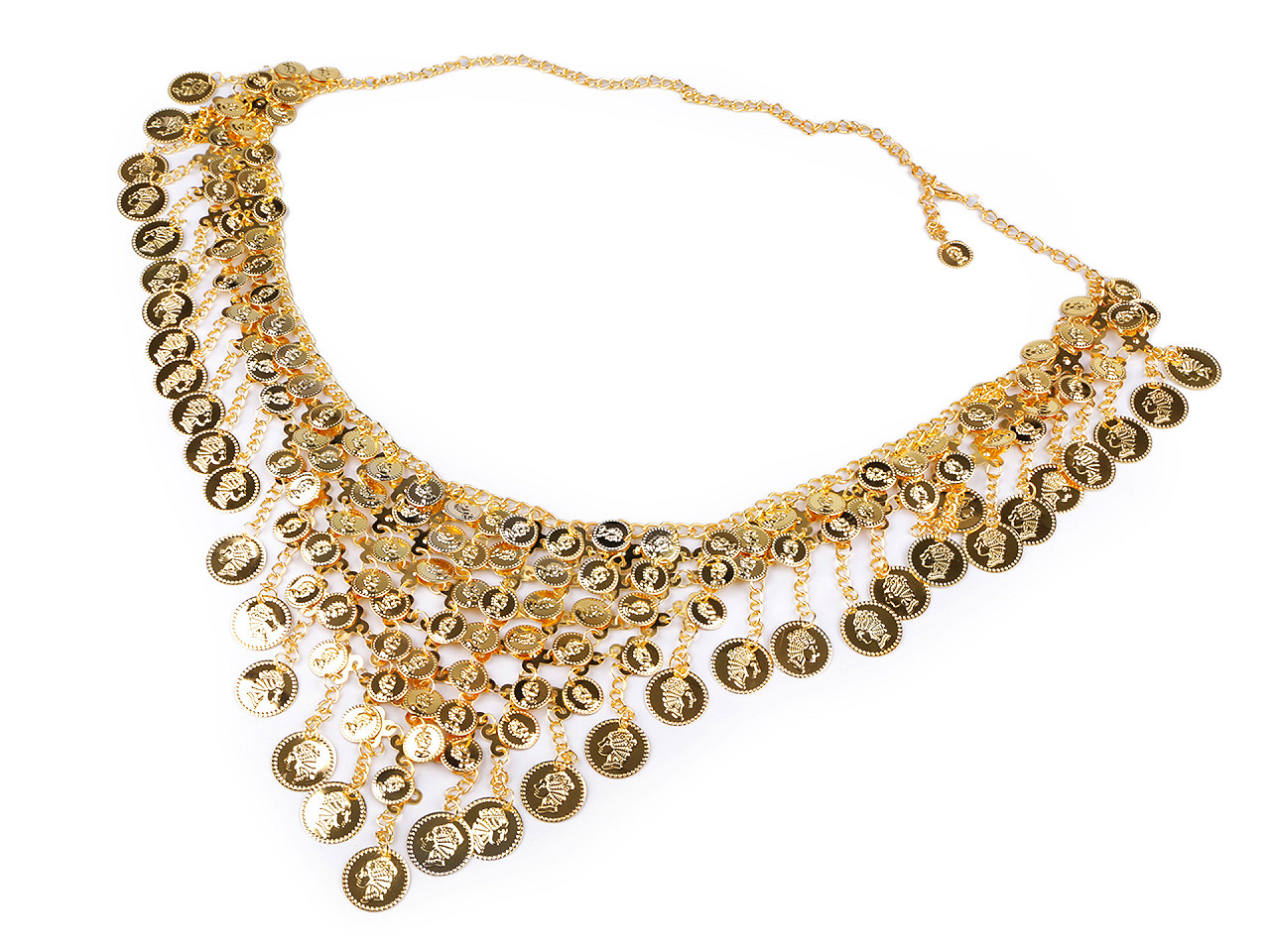 Belly-dance / shakira hip scarf - Gold (1 Piece)