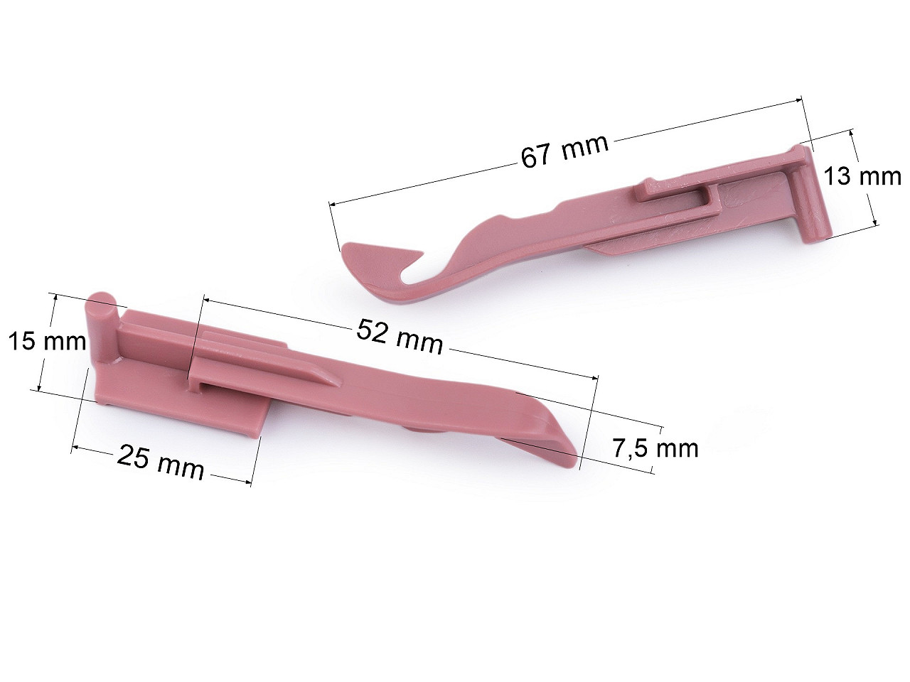 Spare hook / needle for the knitting mill - Vintage pink (10 Pieces)