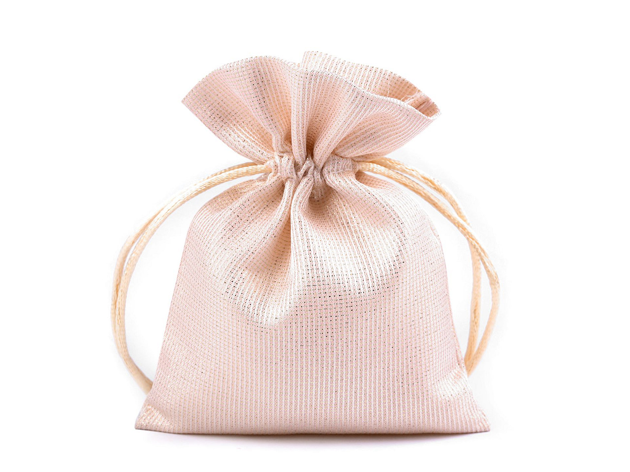 Satin gift bag 10x13 cm with lurex - Vintage pink light (1 Piece)