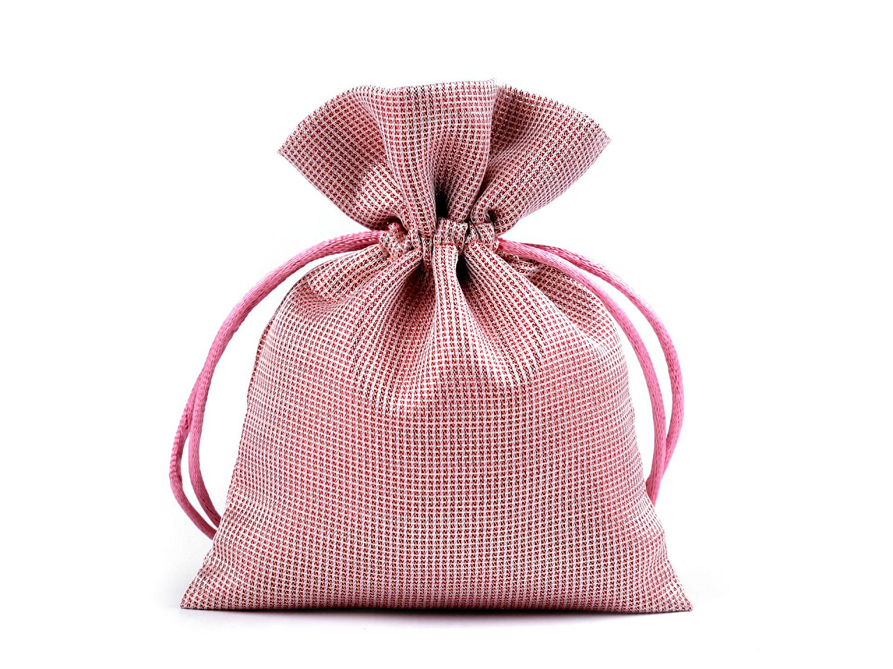 Satin gift bag 10x13 cm with lurex - Vintage pink light (1 Piece)