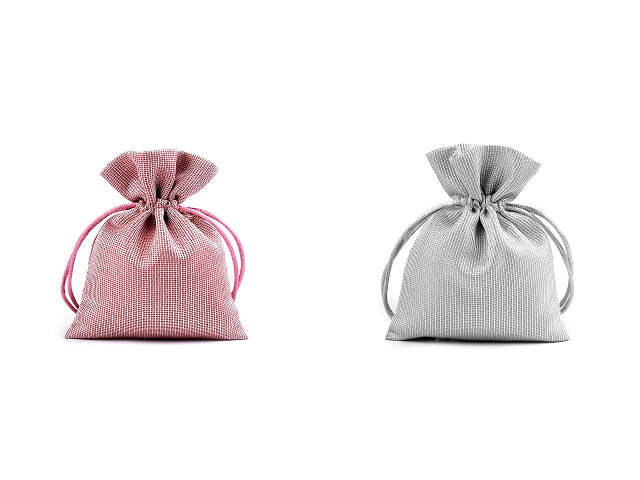 Satin gift bag 10x13 cm with lurex - Vintage pink light (1 Piece)