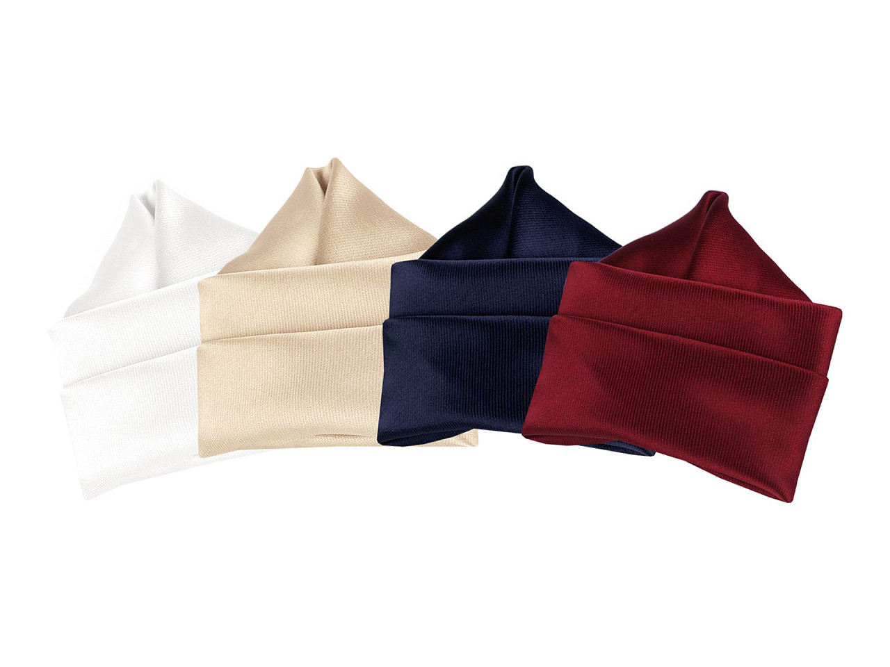 Satin jpocket handkerchief in a box - Light wine red (1 Piece)