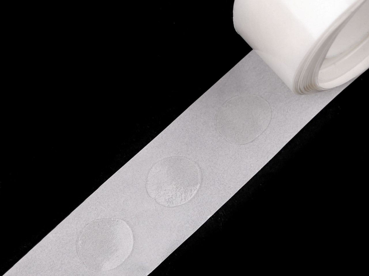 Double-sided gel dots, self-adhesive. oval 10x12 mm - Transparent (1 Roll)