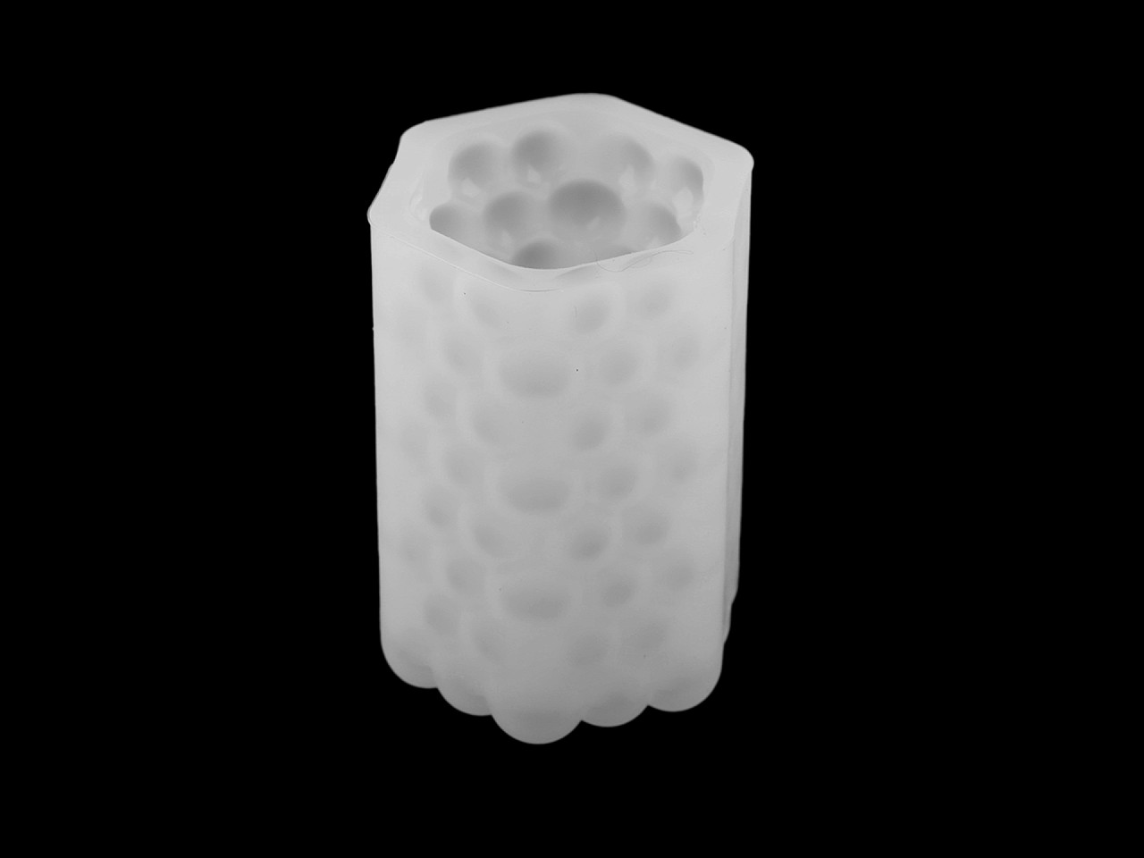 Silicone mold for making candles and castings - White (1 Piece)