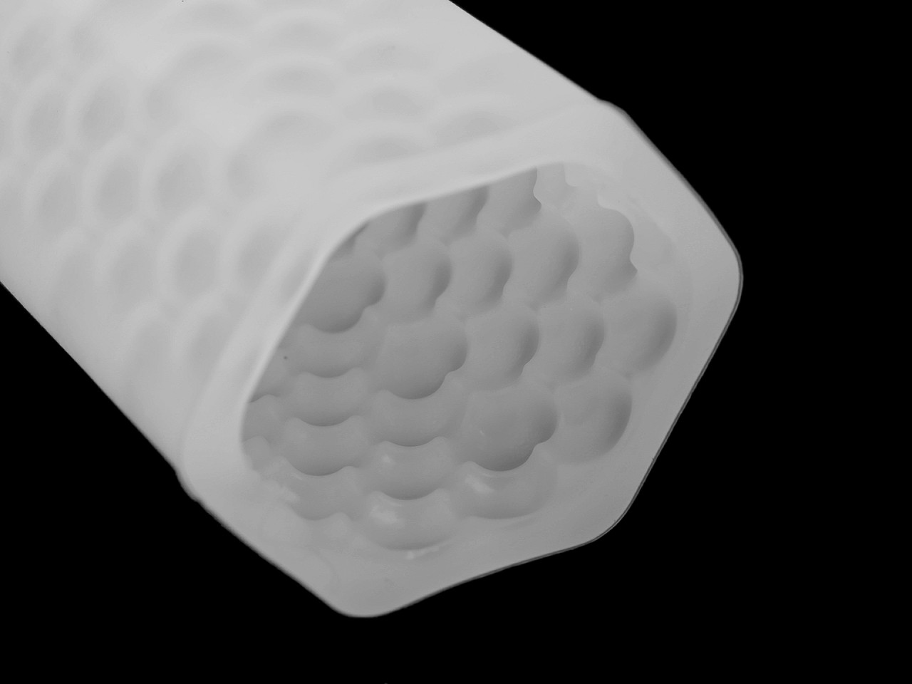 Silicone mold for making candles and castings - White (1 Piece)