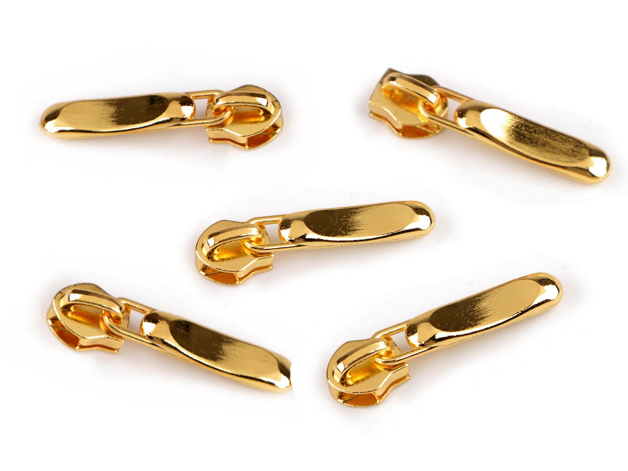 Slider for nylon / spiral zippers no 5, decorative - Vintage brass (50 Pieces)