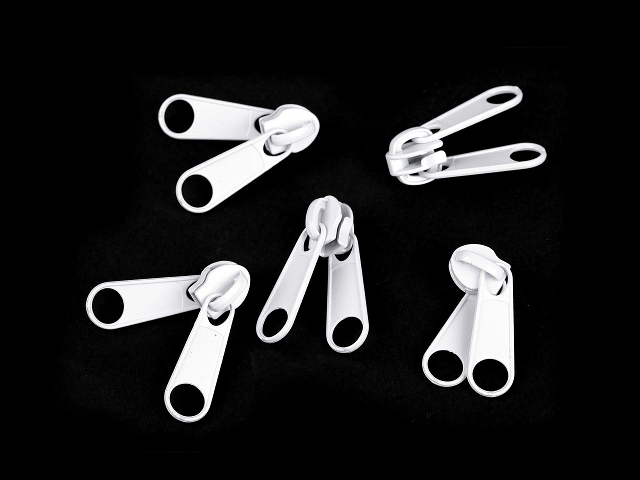 Slider for nylon / spiral zippers, double-sided, no 7 - Nickel (5 Pieces)