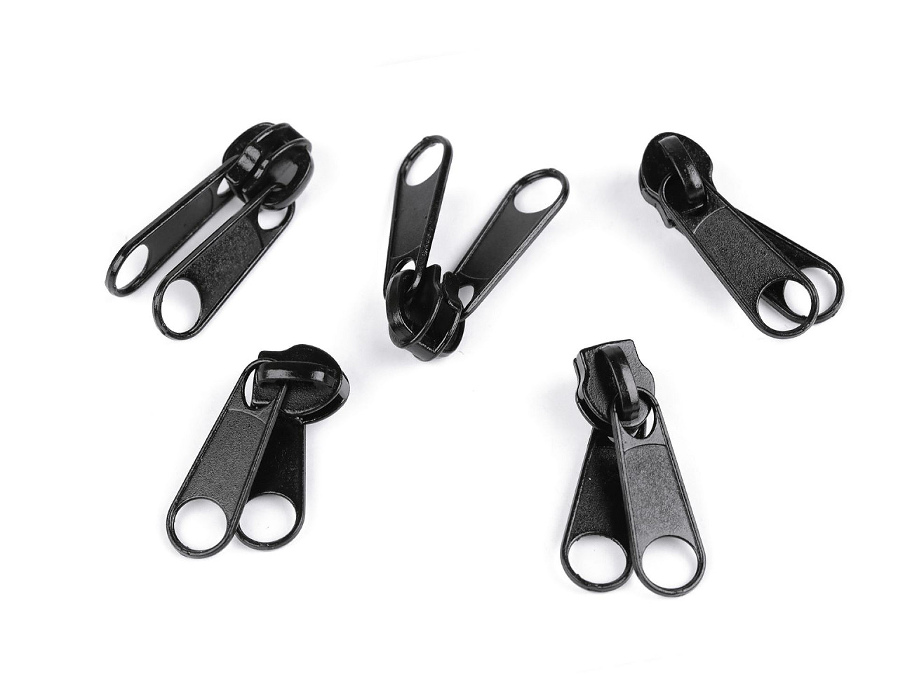 Slider for nylon / spiral zippers, double-sided, no 7 - Nickel (5 Pieces)