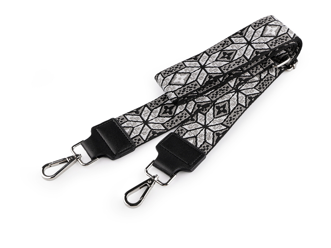 Bag handle / strap for bags with hooks width 5 cm - Black (1 Piece)