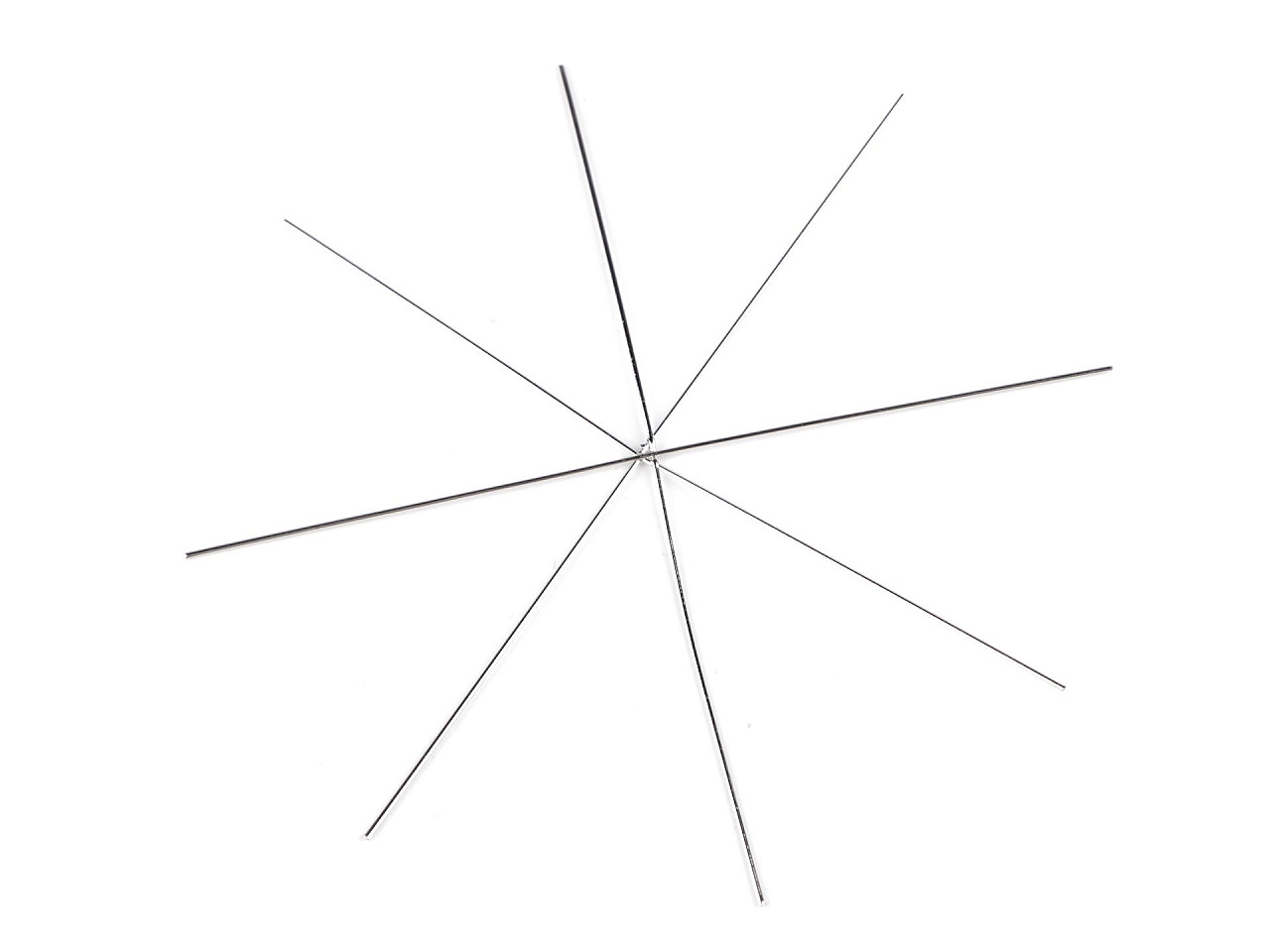 Christmas wire star / snowflake wire base for beading ø12 cm - Platinum (100 Pieces)