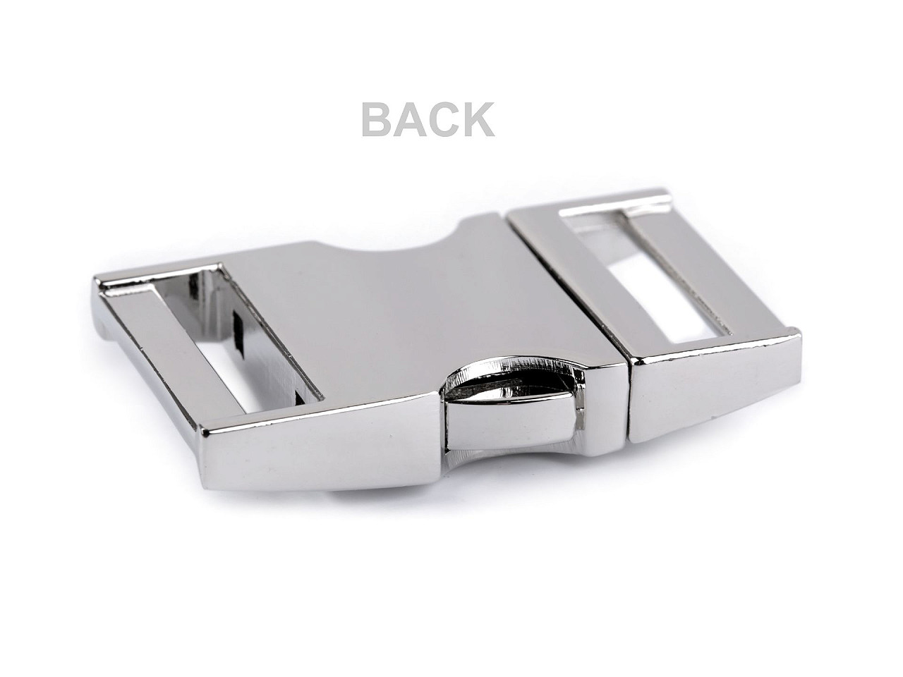All-metal buckle 25 mm - Nickel (1 Pair)