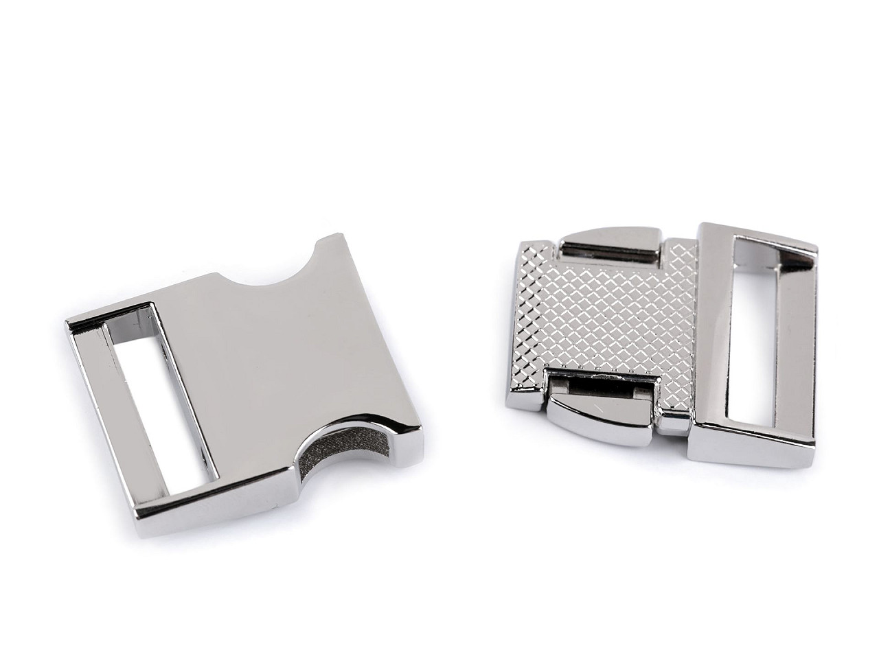 All-metal buckle 25 mm - Nickel (1 Pair)