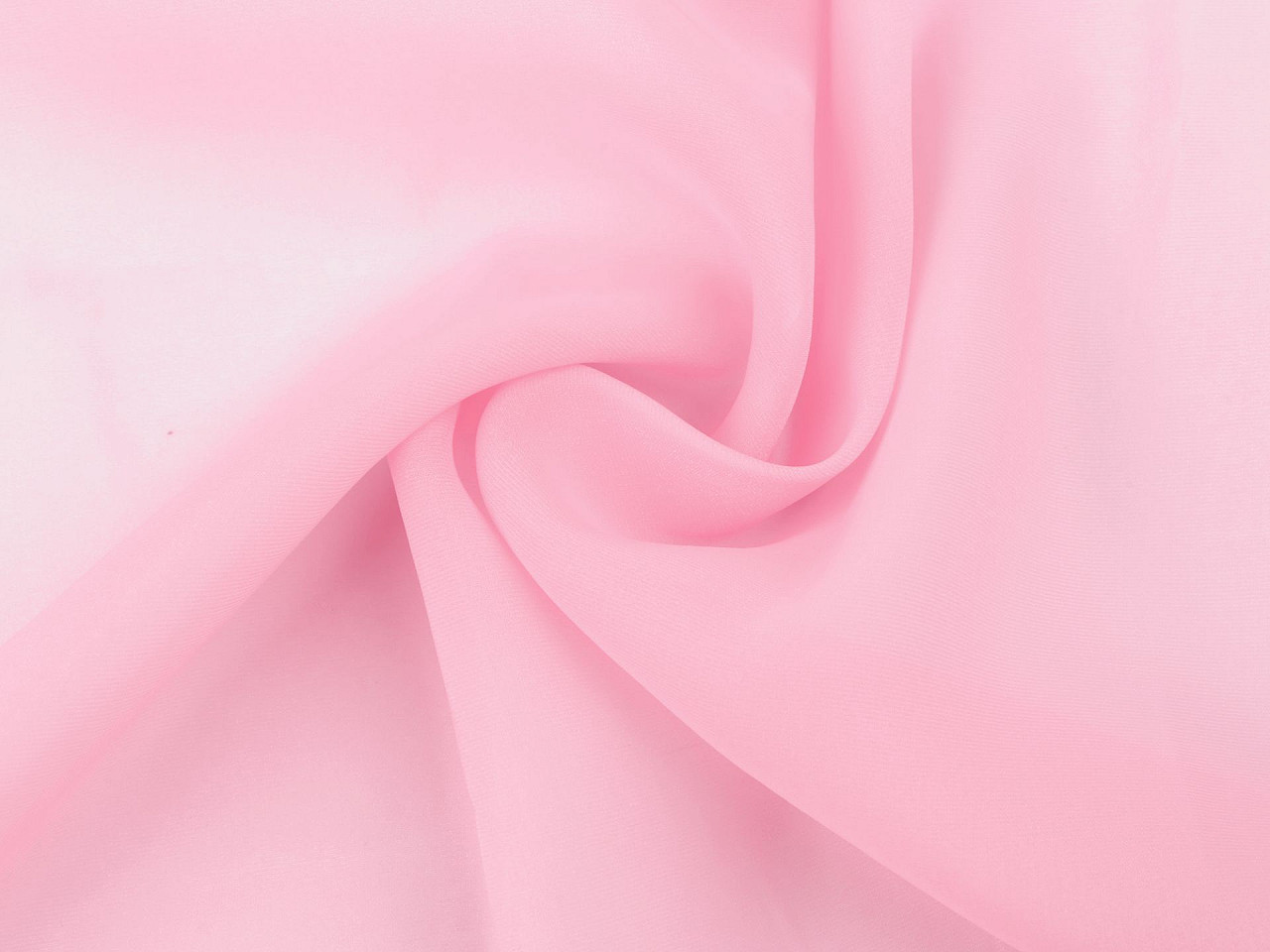 Chiffon fabric with shine - Light pink (1 Meter)