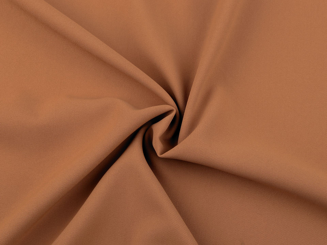 Dressmaking fabric with twill weave - Brown light (1 Meter)