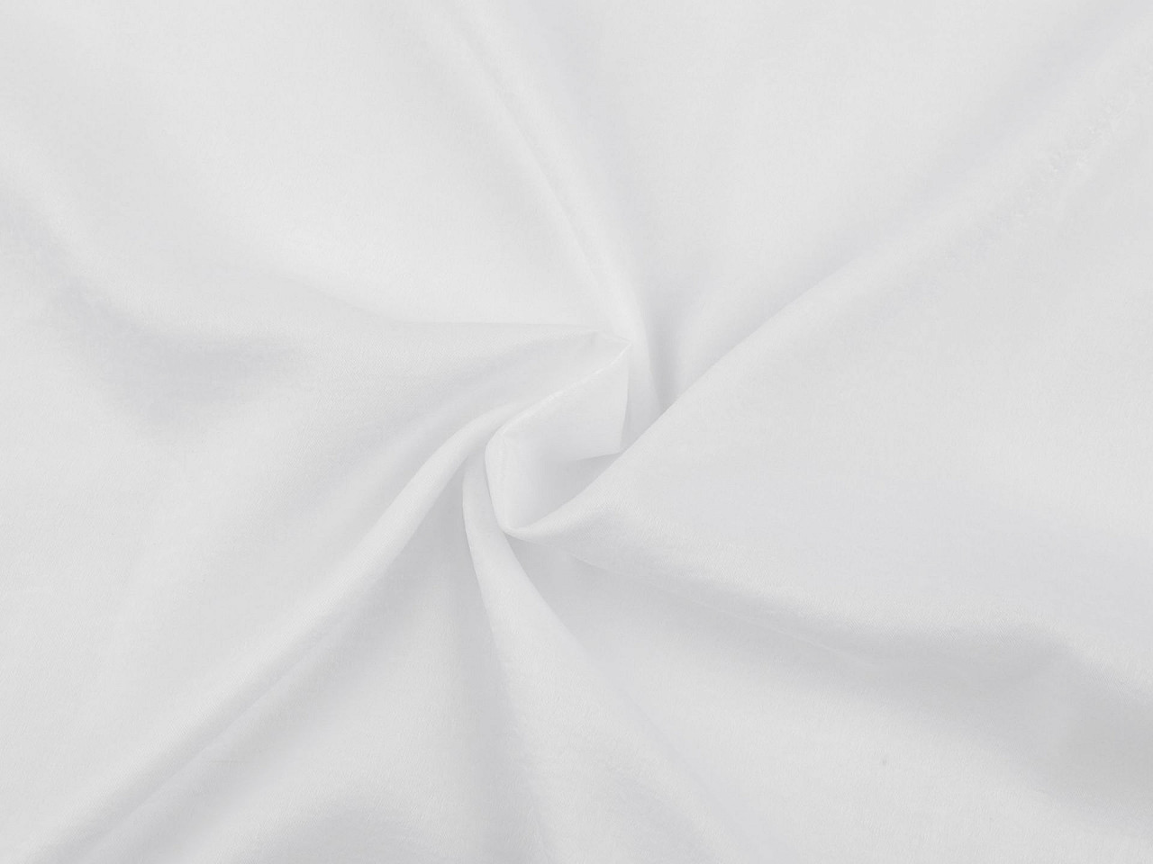 Imitation silk with a metallic sheen - White (1 Meter)