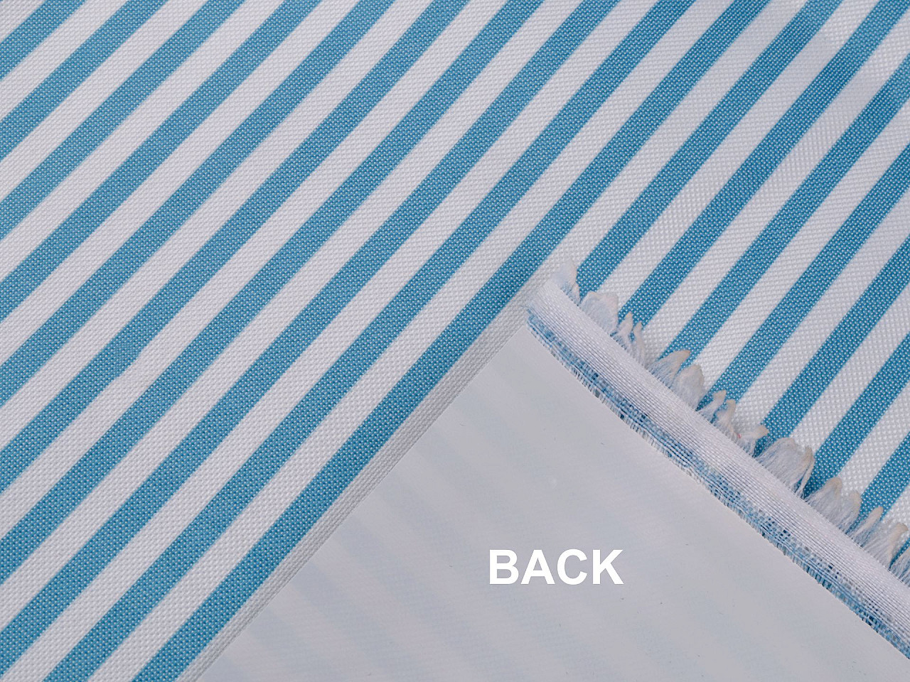 Outdoor fabric 600d, pvc coated, stripes - Brown (1 Meter)