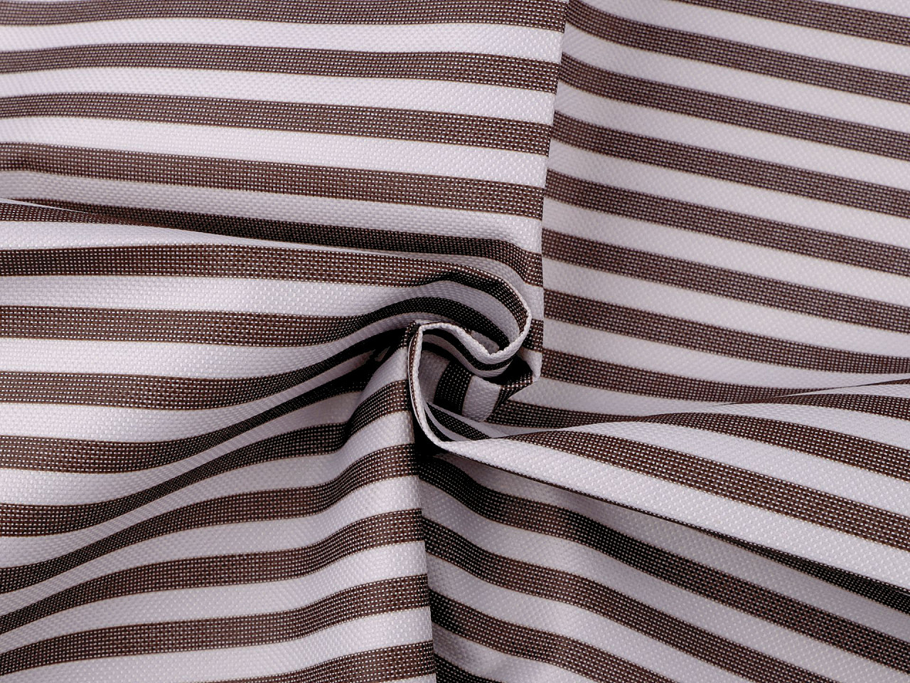 Outdoor fabric 600d, pvc coated, stripes - Brown (1 Meter)