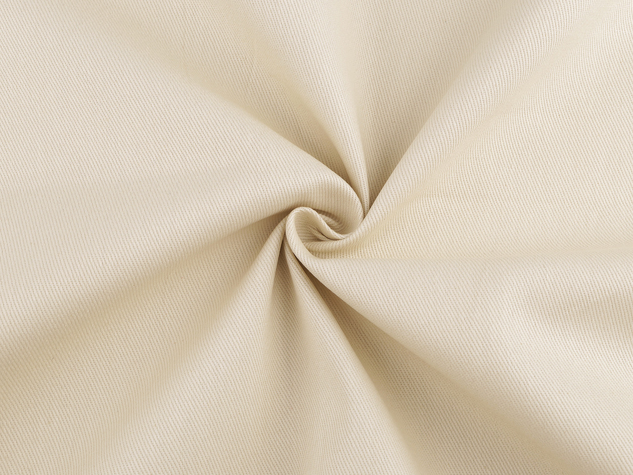 Coarse cotton fabric/canvas with twill weave - Beige green (1 Meter)