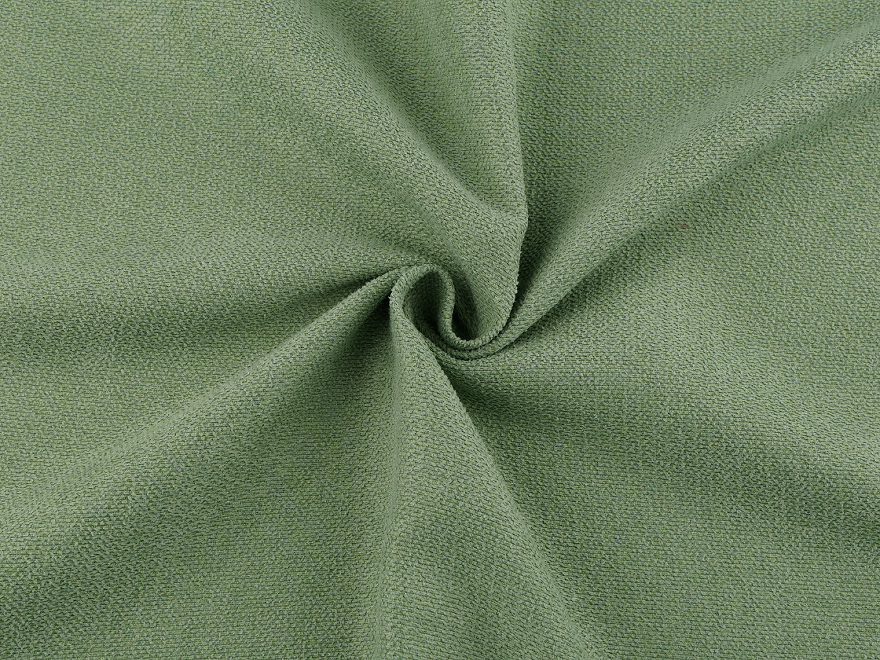 Decorative fabric with chenille structure - Sage green, light (1 Meter)