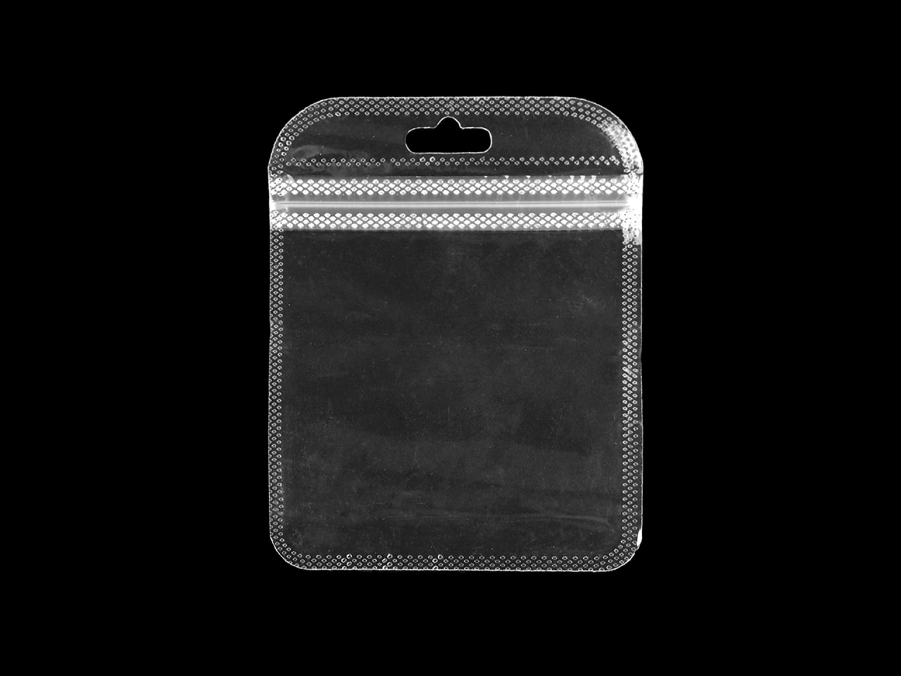 Grip seal bags with hang hole 9.5x12 cm - Transparent (50 Pieces)