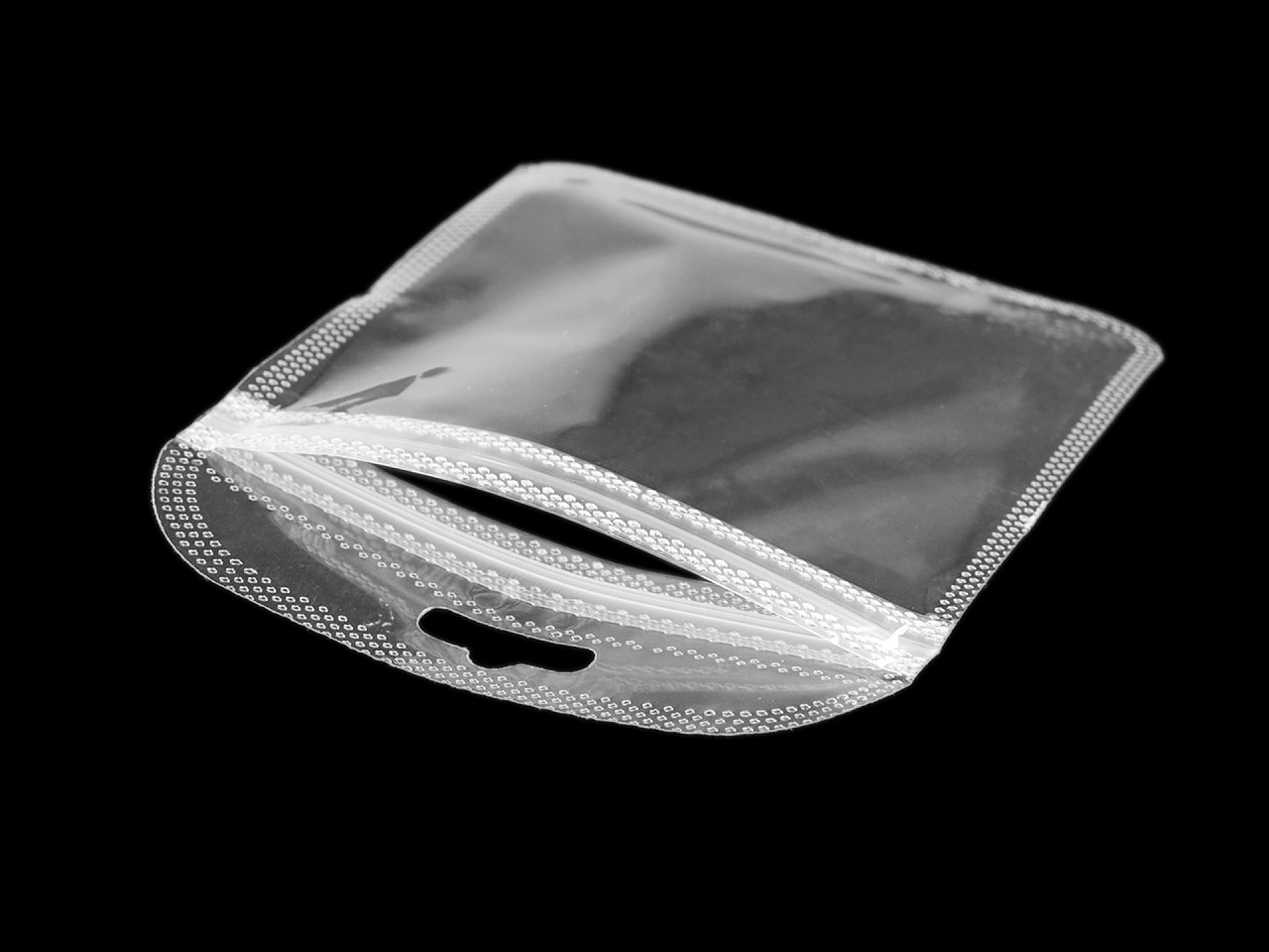 Grip seal bags with hang hole 9.5x12 cm - Transparent (50 Pieces)