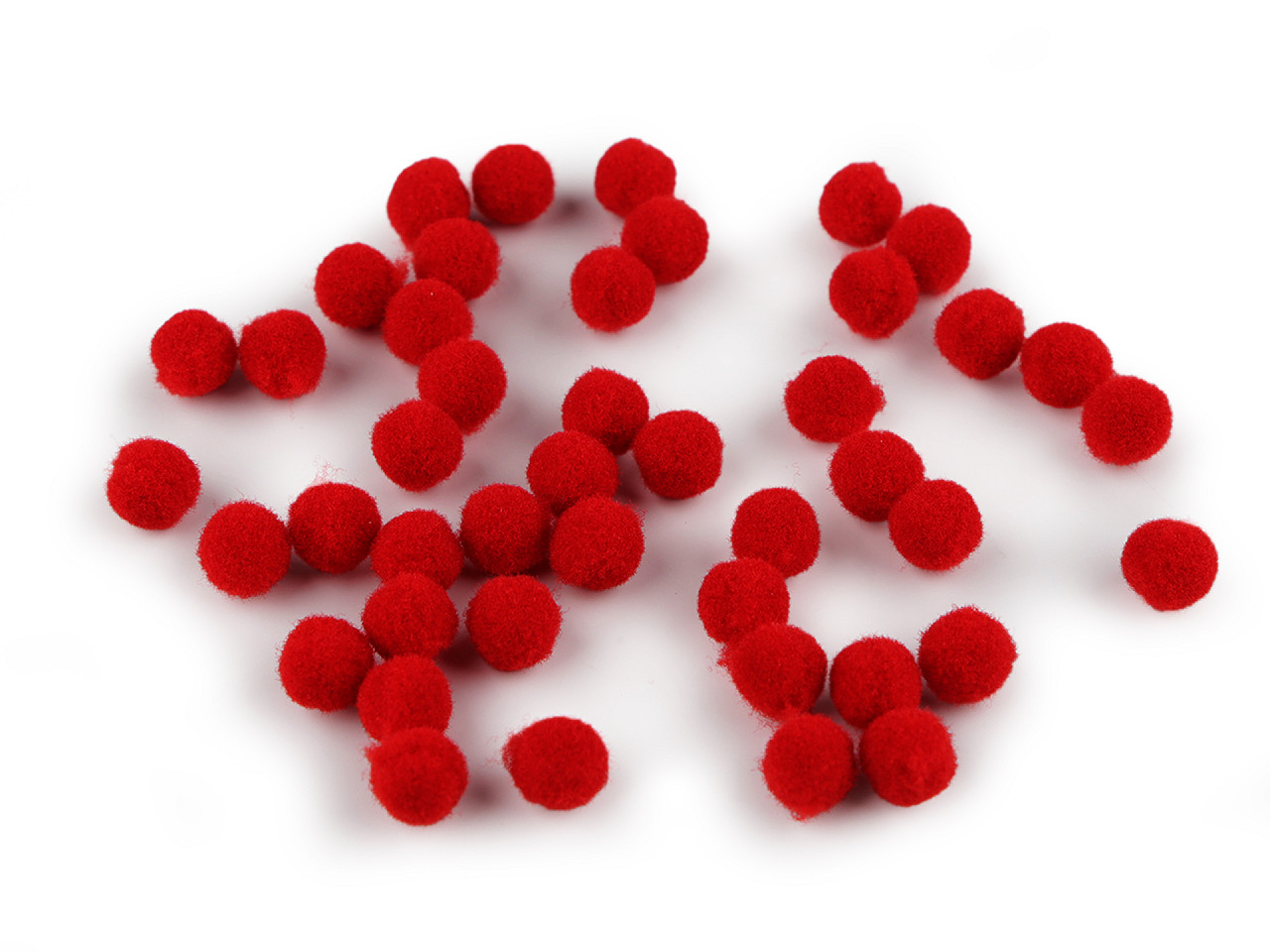Pom pom mini ø8 mm - White (2000 Pieces)